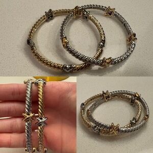 Gold and Silver Bracelets
